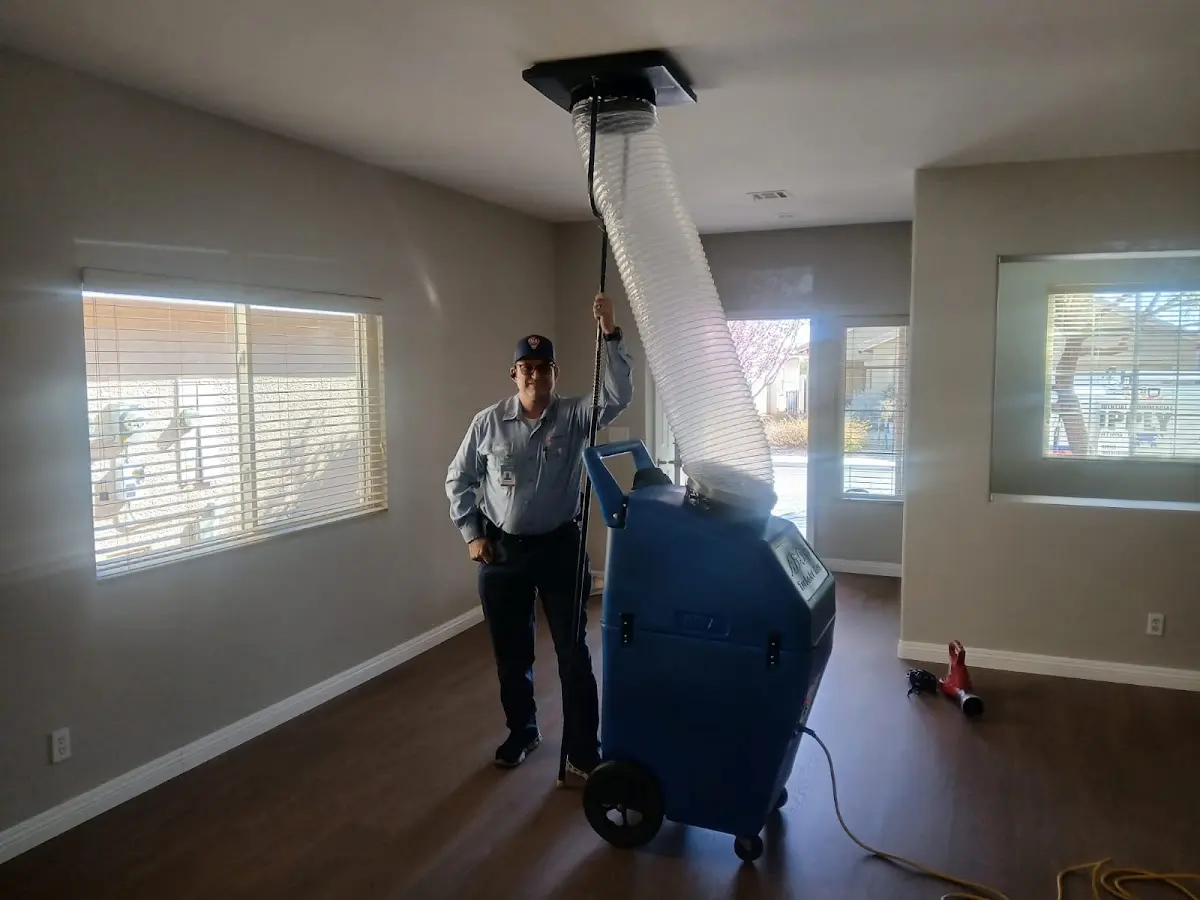 Professional Dryer Vent Cleaning work inside a McGregor home